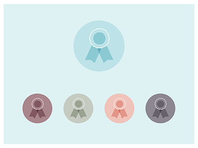 Ribbon Icons accolade award icon ribbon win winner winner chicken dinner