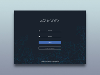 Kodex Sign in & Sign up kodex kryptnostic signin signup splash