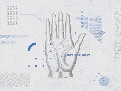 Analog x Digital, No. 2 analog bitmap collage digital dots halftone illustration