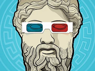 Olympia Theatre 3d dakota falls glasses greek mazourek michael olympic sculpture sioux south statue