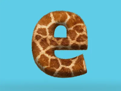 e is for enimal e fur furtype giraffe