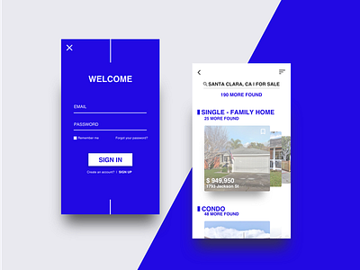 Real estate app design uxui