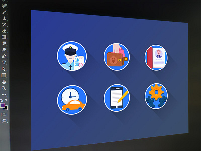Traffic icon history icon information police setting traffic wallet