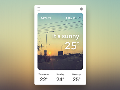 Weather Display Concept android app ios mobile ui ux weather
