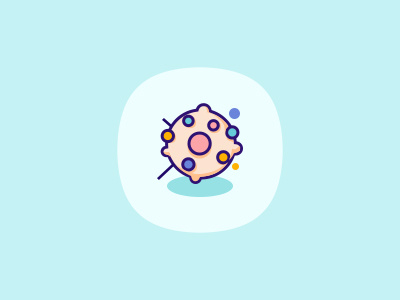 Cancer icon illustration，cancer medical