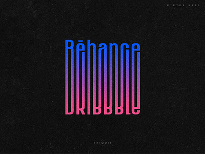 Behance-dribbble (experiment) behance condensed dribbble experiment high lettering typography