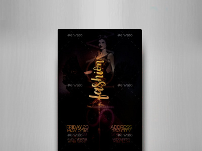 Fashion Show Vol.3 Flyer Template boutique chic elegant fashion fest glamour mode party promo sale sexy shop