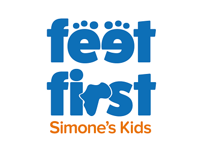 Feet First: Simone’s Kids branding campaign logo mark nonprofit organization typography