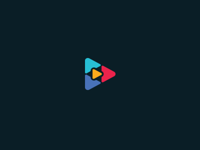Play app icon minimal play triangle