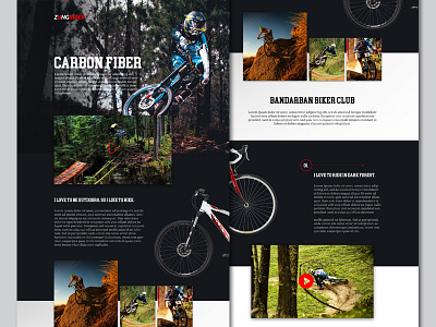 Zungrider - Landing page bicycle bike creative landing landing page web design website