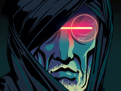 Bedouin Cyborg art illustration scifi