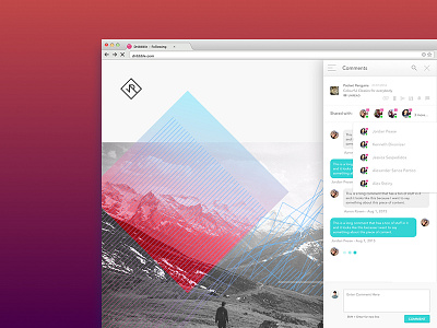 Participants add people dropdown menu panel share side bar ui ux