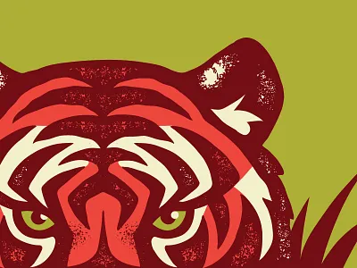 Lurking... illustration india spice texture tiger vector