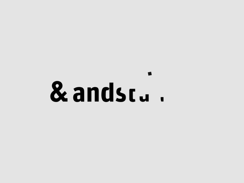 & andstudio. # 4 and andstudio animation brand graphics identity logo mark motion studio trade