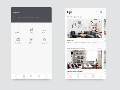 Home life user interface ui／ux