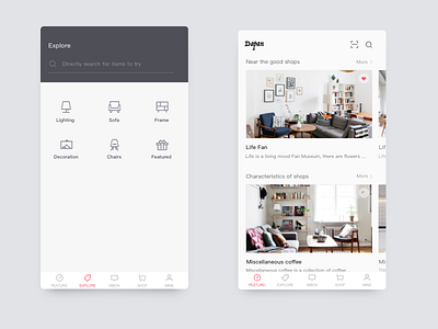 Home life user interface ui／ux