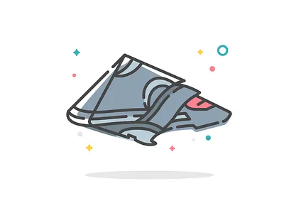 Tel'tak | Stargate benda dribbble flat icon invite ios pastel stargate starwars teltak ux