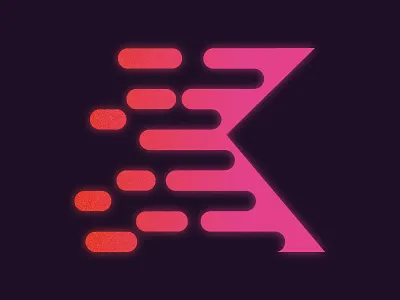 K art color design dribbble font graphic illustrator invites letter photoshop retro type