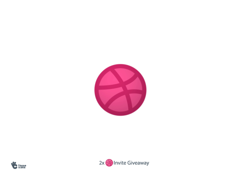 Invite Giveaway! animation design dribbble flat gif icon invite material