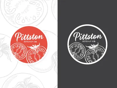 Pittston Ketchup Seal branding ketchup label packaging pittston seal