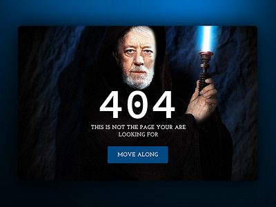 Daily UI #008 - 404 404 daily ui eccemedia error error 404 icon star wars ux web