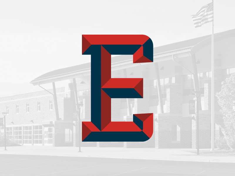 Central Bucks East HS Branding Proposal academic athletic bevel e eagle football identity logo patriots sports