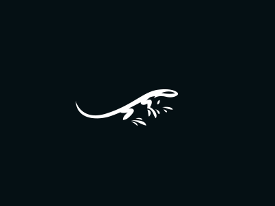 Lizard lizard logo minimal simple