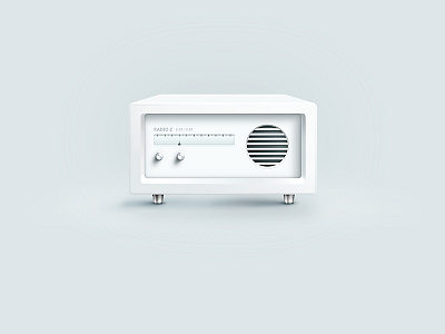 Illustration | Radio Z illustration radio skeuomorph