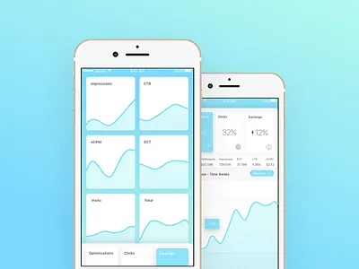 Analytics Dashboard app concept ios ui ux