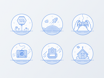 Goin Icons app blue default page game goin icon