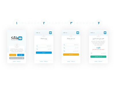 Hamtag Mobile application 2 app design application forgot login mobile mobile app register ui