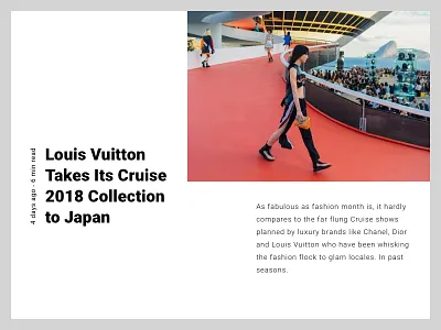 Article Detail article blog clean fashion grid layout magazine minimal news typography ui