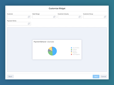 Widget Customize customize dashboard report saas tile widget