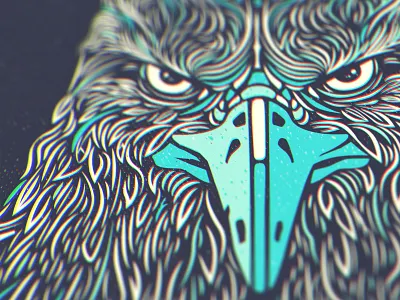 Eagle Head Illustration angry bird detailed determined eagle feathers illustrator vape vaping vector