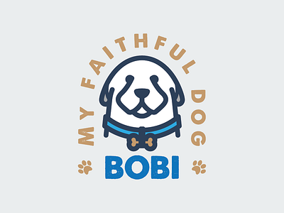 BOBI best friend boby design dog face faithful fun illustration