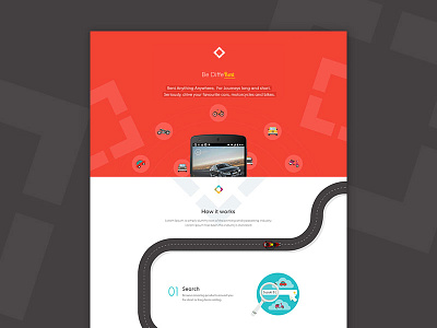 Car Rental Website Landing Page Design