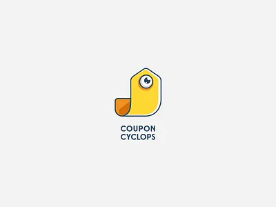 Coupon Cyclops coupon eye logo vector