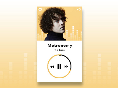 Daily UI #009 - Music Player 009 day 009 icon ui 100 ios metronomy music music player playing ui