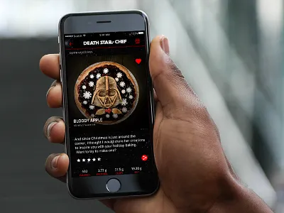 Star Wars recipe app app concept cooking recipe starwars
