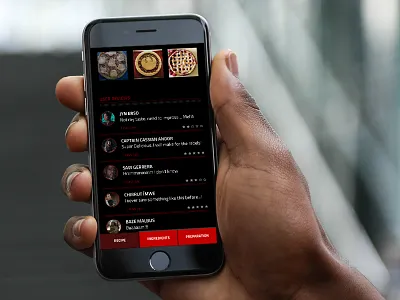 Mashup Starwars app concept cooking recipe starwars
