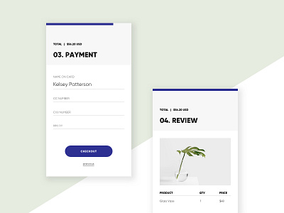 Payment Checkout Flow 002 app checkout credit card dailyui form minimal mobile