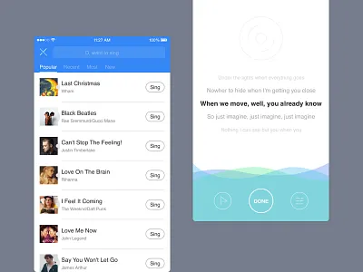 Music App 03 app music record sing
