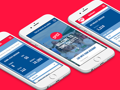Spice login & dash mockups dashboard iphone mockup web wip