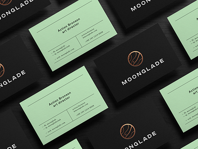 Moonglade / branding branding business cards classic moon