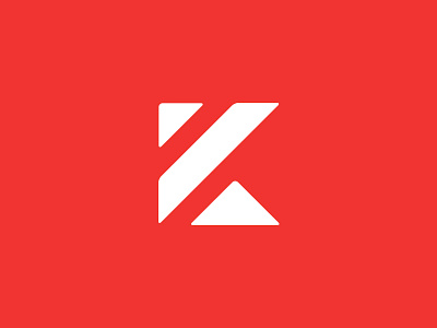 Kornhaas Logo "K" Mark brand branding construction design icon k kornhaas logo logo design logotype red typography