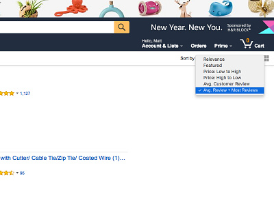 Amazon Sort Dropdown Idea amazon dropdown filter ia menu repurpose sort ui ux