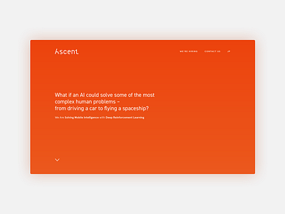 Ascent.ai ai landing page web