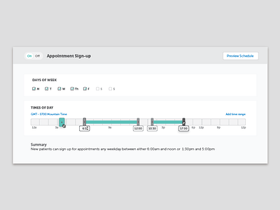 Appointment Scheduling appointment doctor instructor schedule summary time ui