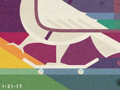 Women's March Push dove peace push skateboard womens march