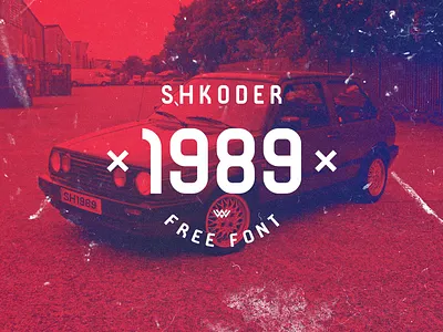 SHKODER 1989 – FREE FONT bicolor cool font free free font golf new nineties trend typography vintage